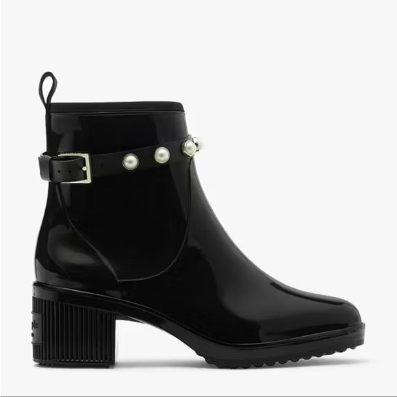 Kate Spade Puddle pearls rain boots  10 - Picture 1 of 10